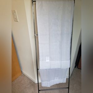 2 PC Sheer White Window Panels